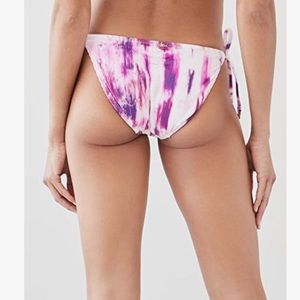 PQ Swim Anthropologie Pink Spell Tie Bikini Bottoms Size M